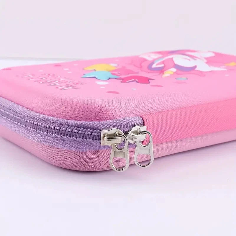 Trousse 3D  Licorne - Boîte à Crayons Rigide pour Filles