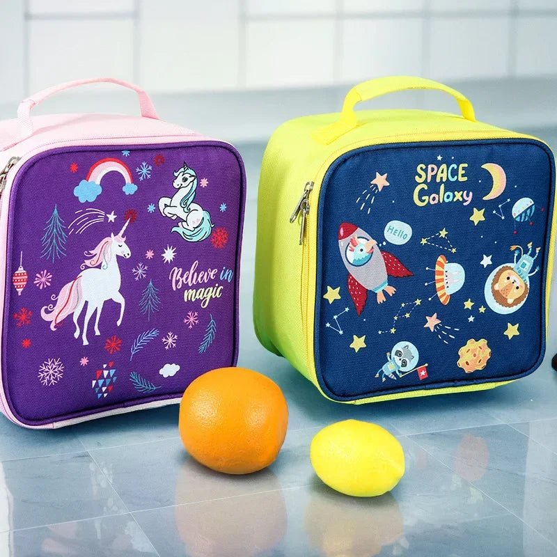 Ensemble de sacs à déjeuner licorne et Galaxy avec gourde