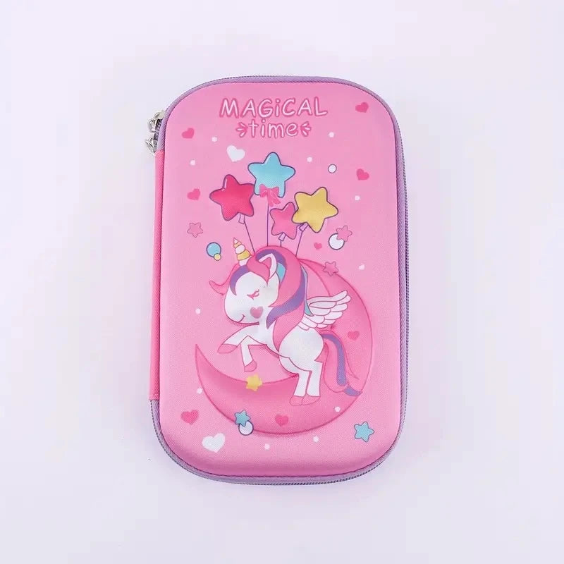 Trousse 3D  Licorne - Boîte à Crayons Rigide pour Filles